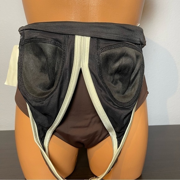 Inc Chocolate V-Neck Halter One Piece with High Back (SW21) - Picture 4 of 9